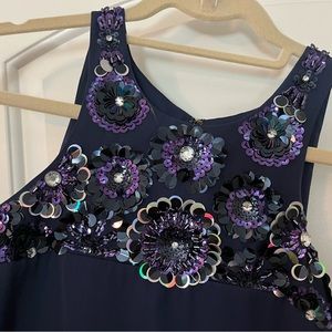 Lilly Pulitzer beaded dress size large. Navy with sequins